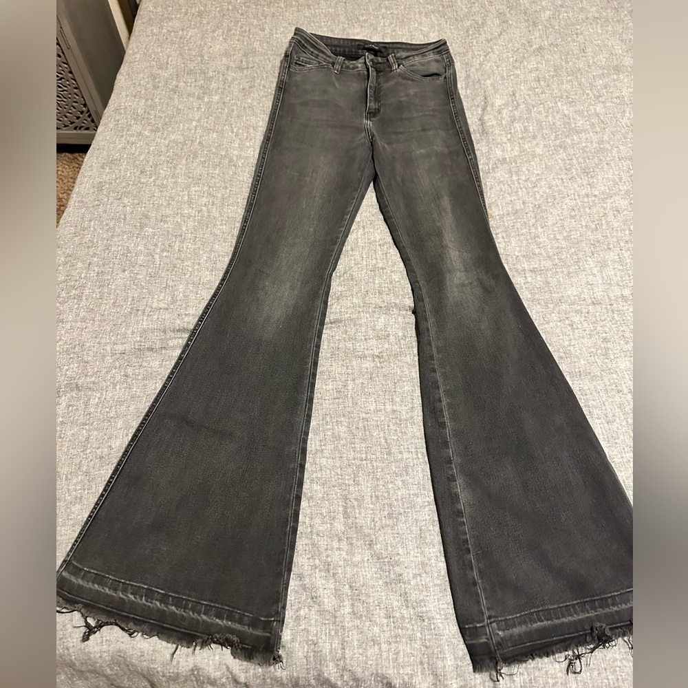 Black Flying Monkey flare jeans